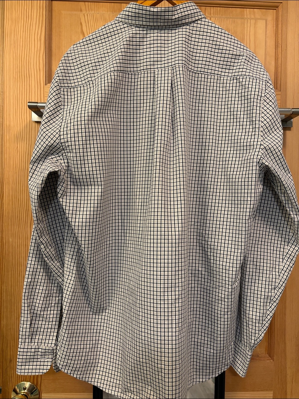 Long Sleeve Lightweight Plaid Men’s Button Down Shirt Sz L - Picture 4 of 5